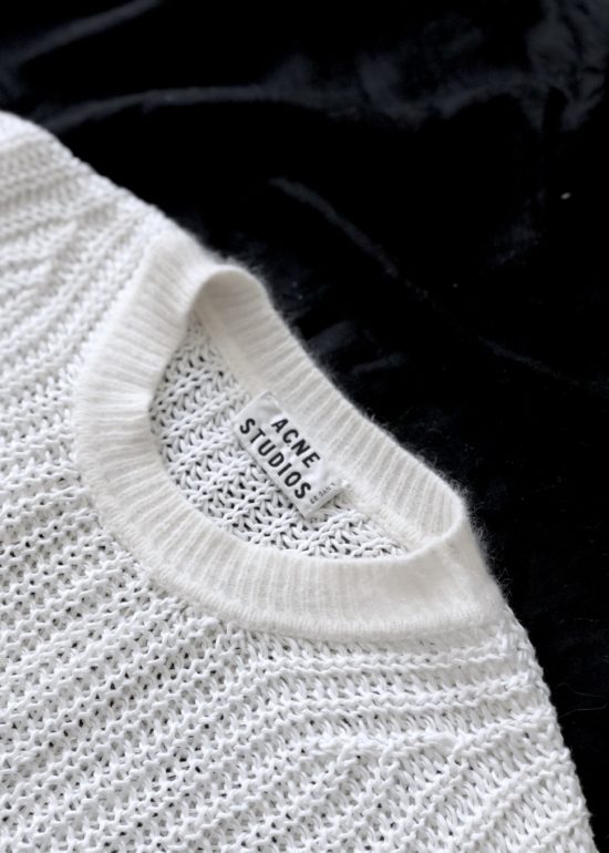 Acne Studios white knit Ninon