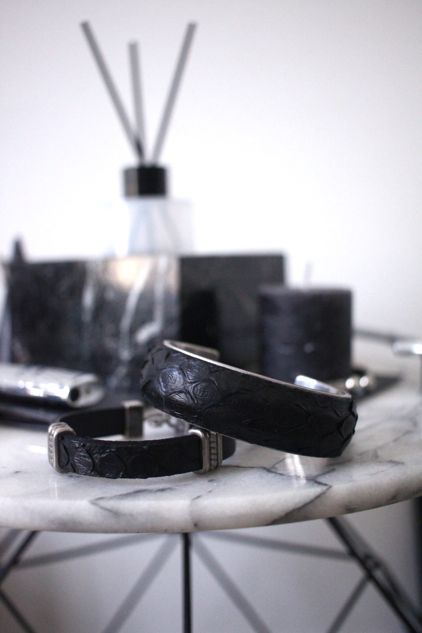 Saint Laurent leather bracelet bangles