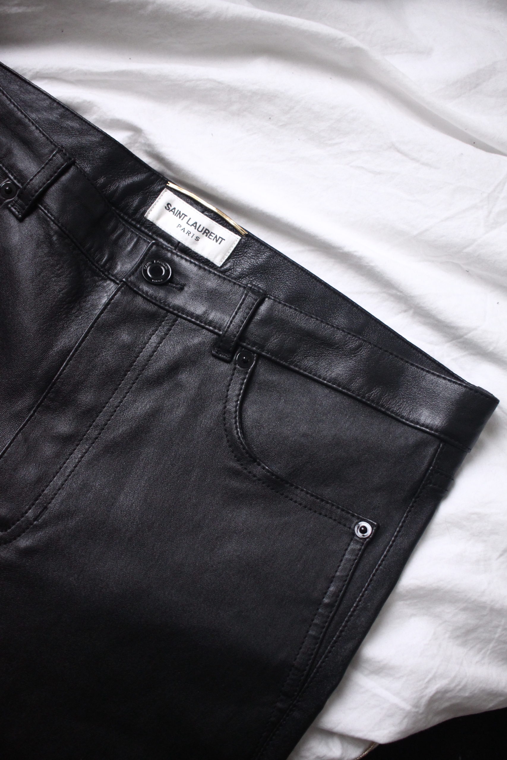 Saint Laurent leather pants