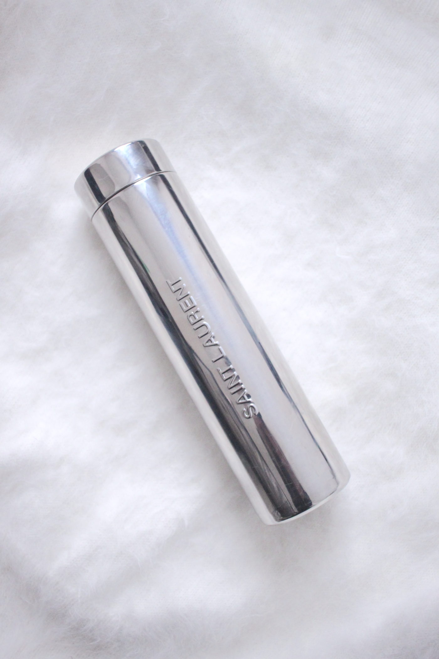 Saint Laurent silver travel mug bottle