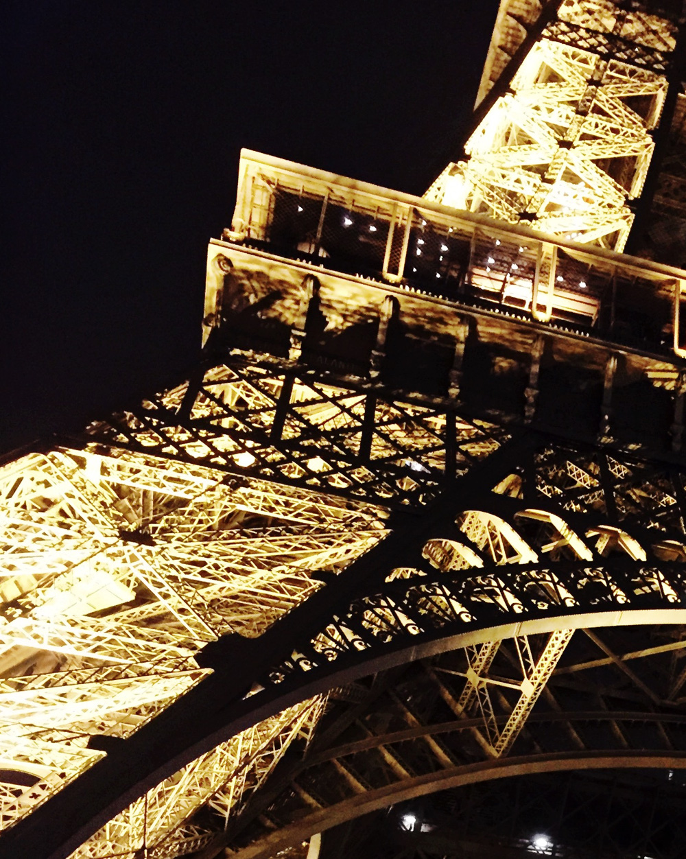 Tour Eiffel Lumieres Nuit Paris