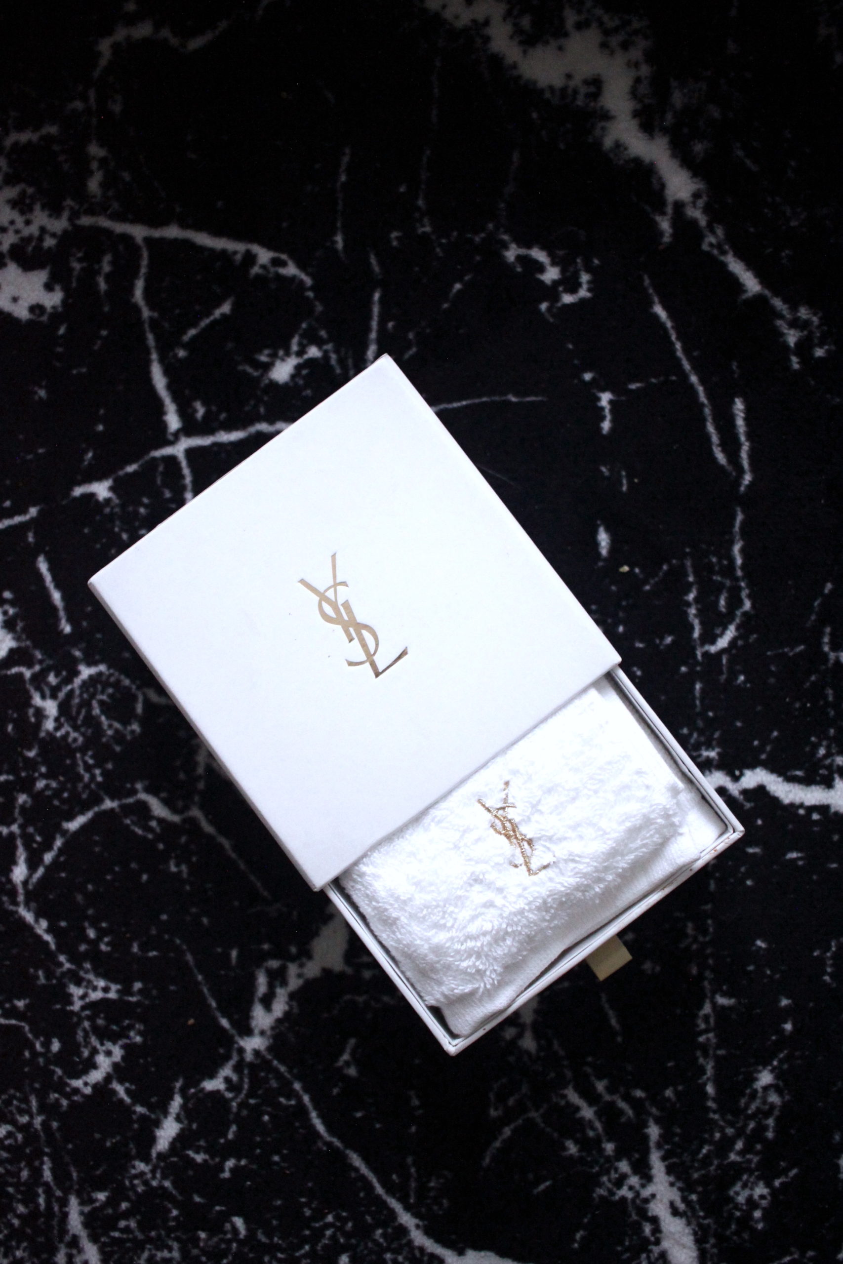 YSL towel white