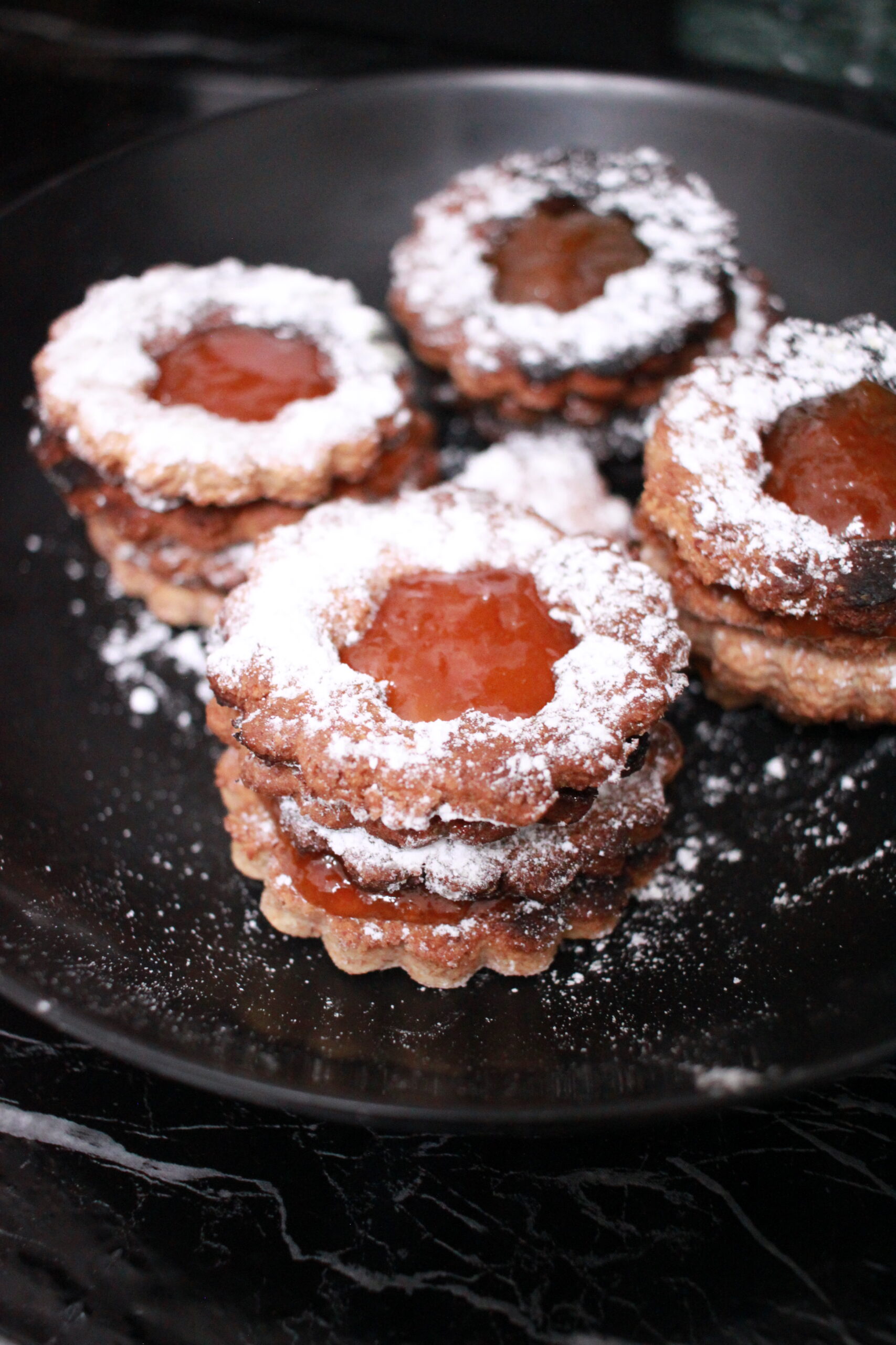 Flower Cakes Apricot close-up