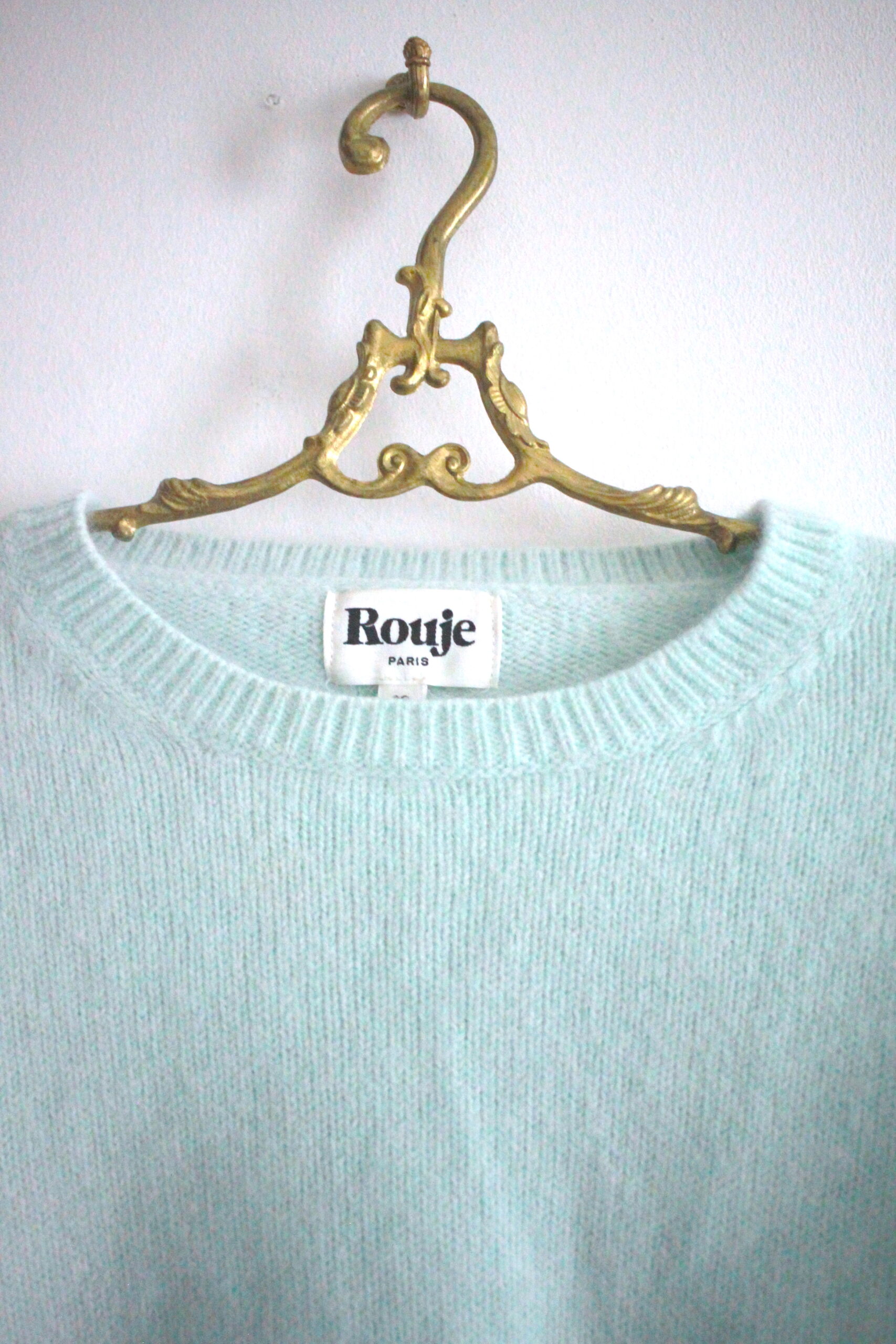 Rouje mint green knit Vincent angora brand